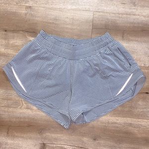Striped Grey and White, lululemon hotty hots.